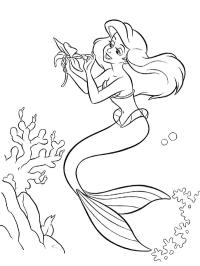 Ariel με λουλούδι