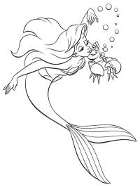 Ariel και καβούρι Sebastian
