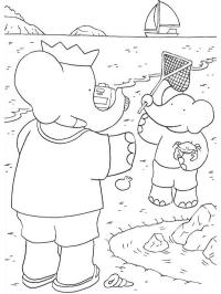 Ο babar παίζει με τον pom