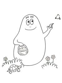 Ο Barbapapa ταΐζει τα πουλιά