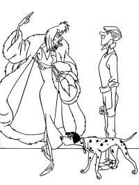 Cruella de Vil, Roger και Pongo