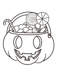 Κολοκύθα Halloween με γλυκά