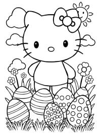Η Hello Kitty με πασχαλινά αυγά