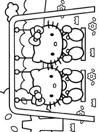 Η Hello Kitty στην κούνια