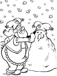 Ο Gnome Plop φτιάχνει χιονάνθρωπο