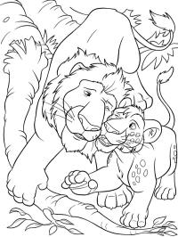 Lion Samson και cub Ryan