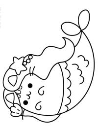 Pusheen γοργόνα