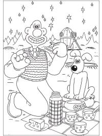 Ο Wallace και ο Gromit κάνουν πικνίκ
