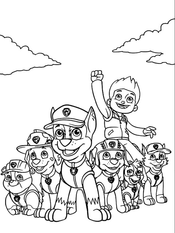Paw Patrol ζωγραφική Paw Patrol ζωγραφική