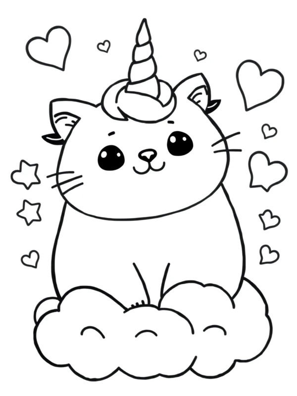 Pusheen Μονόκερος ζωγραφική Pusheen Μονόκερος ζωγραφική