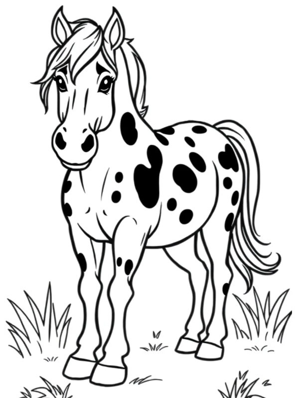Άλογο Appaloosa ζωγραφική Άλογο Appaloosa ζωγραφική