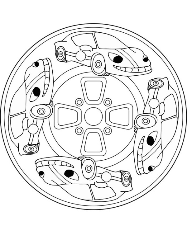 Αυτοκίνητο mandala ζωγραφική Αυτοκίνητο mandala ζωγραφική