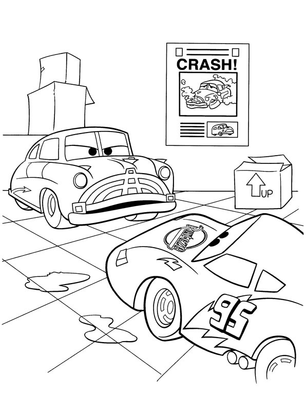 Doc Hudson και Κεραυνός Μακουίν ζωγραφική Doc Hudson και Κεραυνός Μακουίν ζωγραφική
