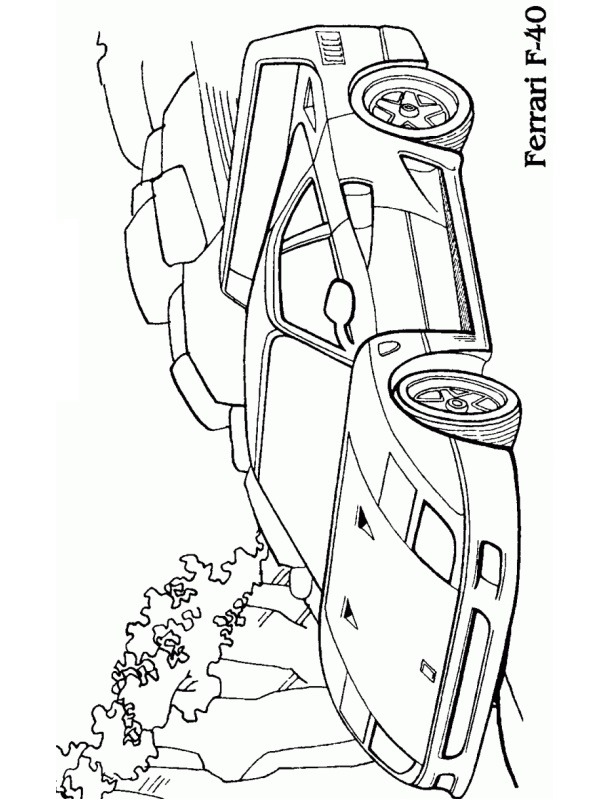 Ferrari F40 ζωγραφική Ferrari F40 ζωγραφική