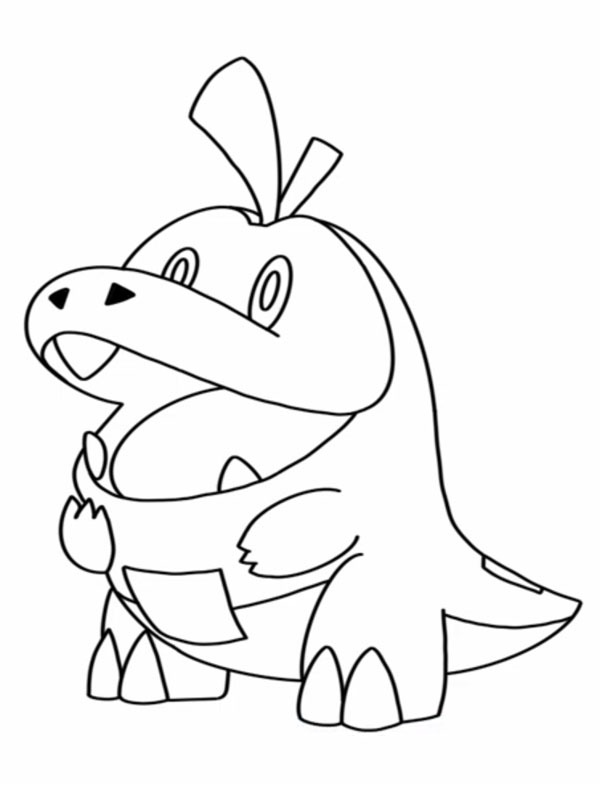 Fuecoco (Pokémon) ζωγραφική Fuecoco (Pokémon) ζωγραφική