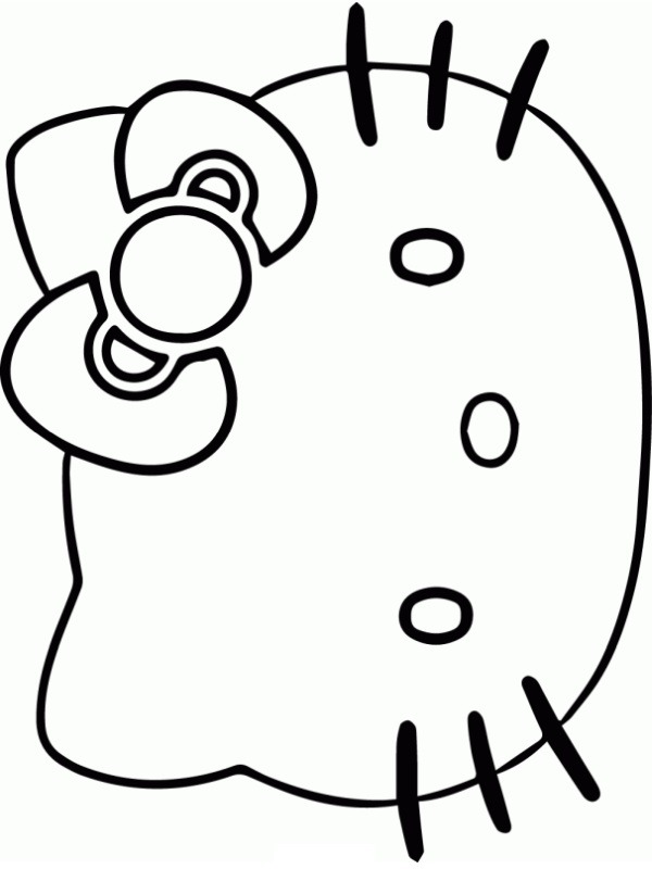 Το πρόσωπο της Hello Kitty ζωγραφική Το πρόσωπο της Hello Kitty ζωγραφική