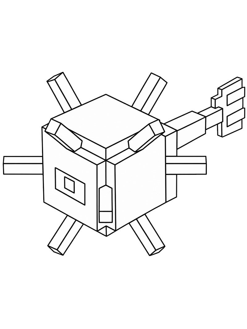 Guardian Minecraft ζωγραφική Guardian Minecraft ζωγραφική