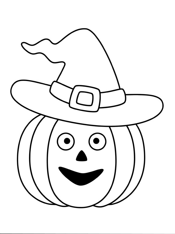 Κολοκύθα Halloween με καπέλο μάγισσας ζωγραφική Κολοκύθα Halloween με καπέλο μάγισσας ζωγραφική