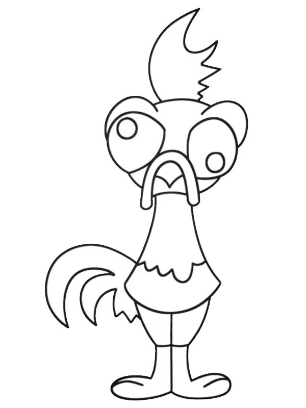 Rooster Heihei ζωγραφική Rooster Heihei ζωγραφική
