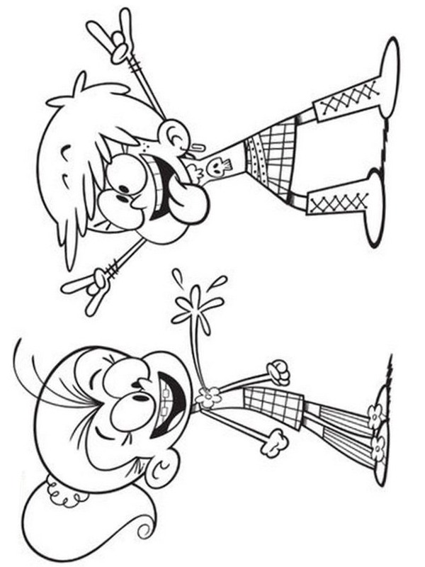 Luan και Luna Loud ζωγραφική Luan και Luna Loud ζωγραφική