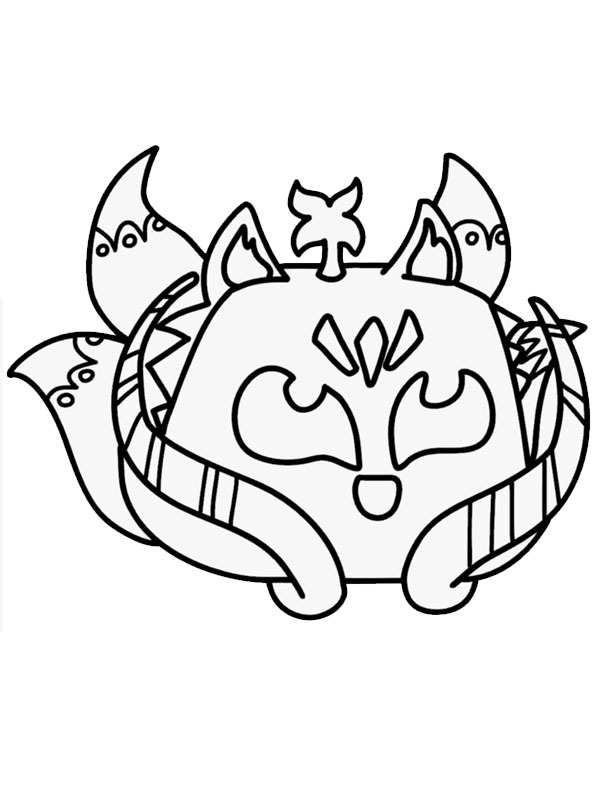 Kitsune Fruit Blox Fruits ζωγραφική Kitsune Fruit Blox Fruits ζωγραφική