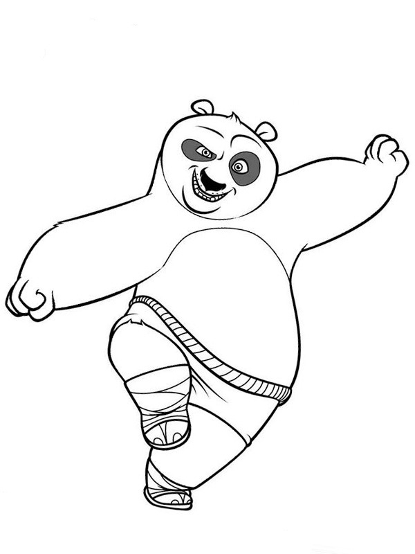 Po (Kung Fu Panda) ζωγραφική Po (Kung Fu Panda) ζωγραφική