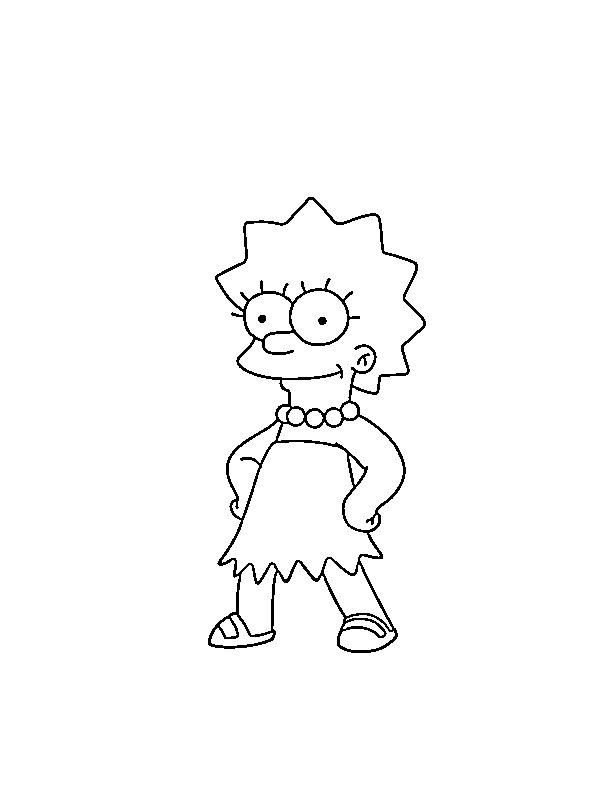 Lisa Simpson ζωγραφική Lisa Simpson ζωγραφική