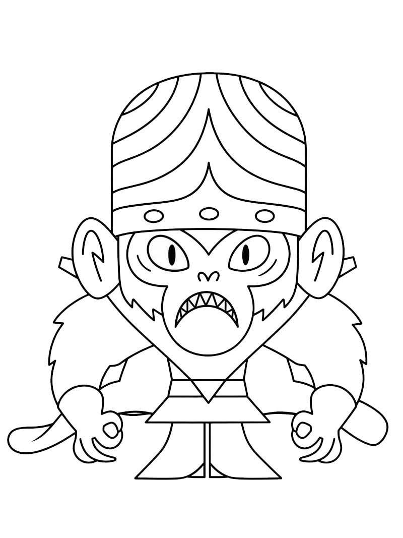 Mojo Jojo (Τα Δυνατά Κορίτσια) ζωγραφική Mojo Jojo (Τα Δυνατά Κορίτσια) ζωγραφική