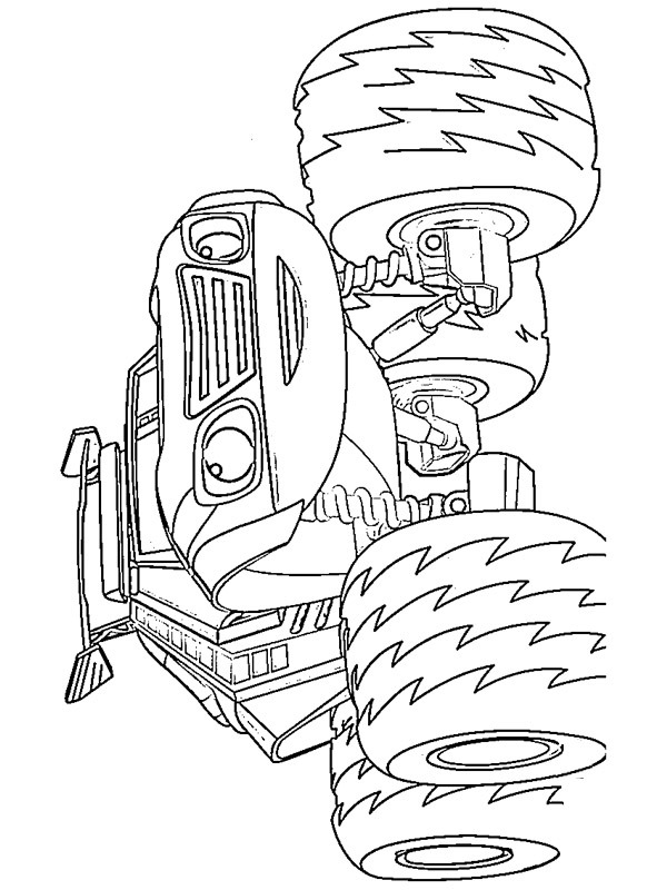 Monster truck Watts ζωγραφική Monster truck Watts ζωγραφική