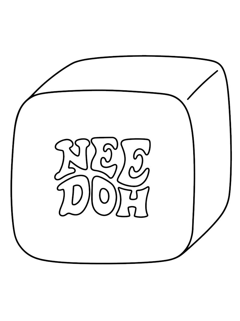 NeeDoh Nice Cube ζωγραφική