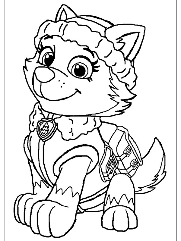 Paw Patrol Everest ζωγραφική Paw Patrol Everest ζωγραφική