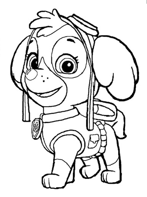 Paw patrol Skye ζωγραφική Paw patrol Skye ζωγραφική