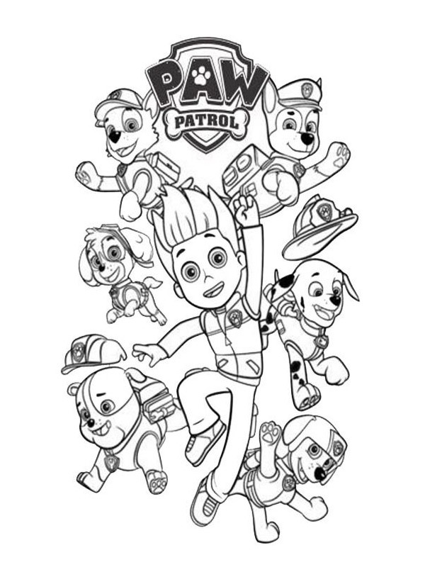 Paw Patrol ζωγραφική Paw Patrol ζωγραφική