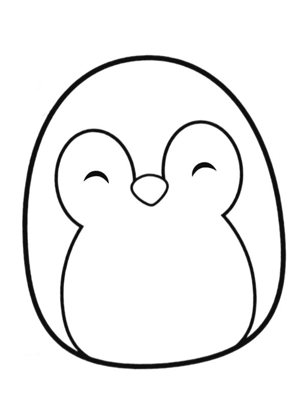Squishmallows Puff the Penguin ζωγραφική Squishmallows Puff the Penguin ζωγραφική