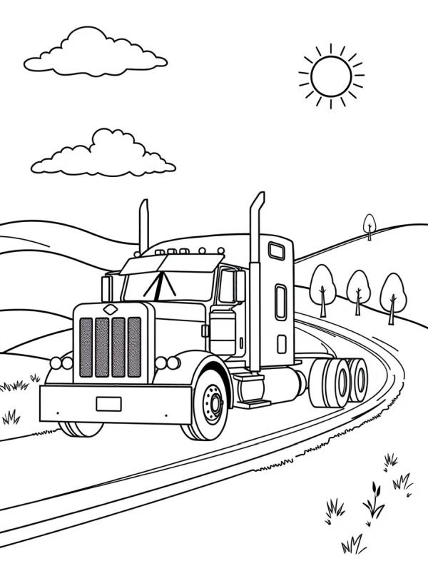 Φορτηγό Peterbilt ζωγραφική Φορτηγό Peterbilt ζωγραφική