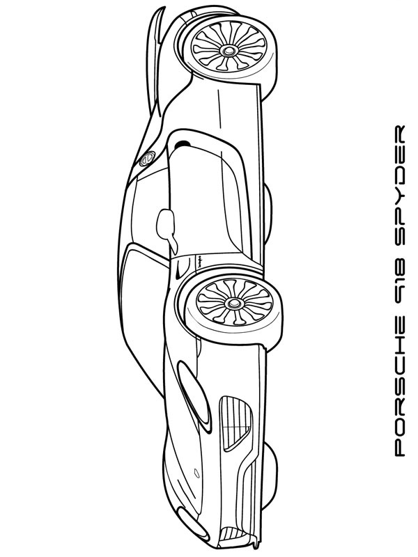 Porsche 918 Spyder ζωγραφική Porsche 918 Spyder ζωγραφική