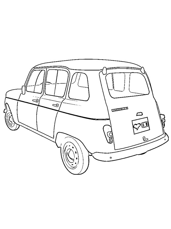 Renault 4 ζωγραφική Renault 4 ζωγραφική
