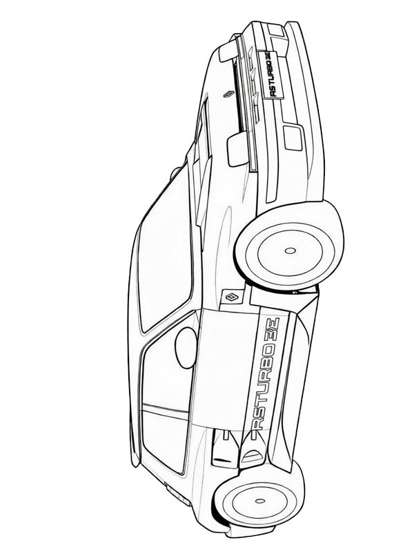 Renault 5 Turbo 3E ζωγραφική