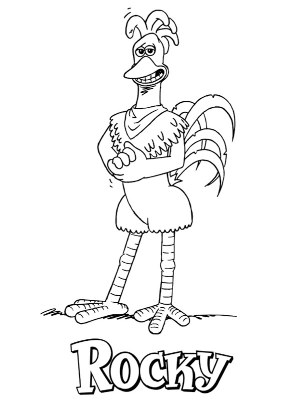 Rocky Chicken Run ζωγραφική Rocky Chicken Run ζωγραφική