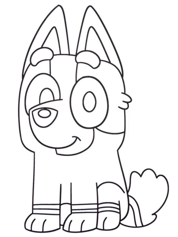 Socks (Bluey) ζωγραφική Socks (Bluey) ζωγραφική