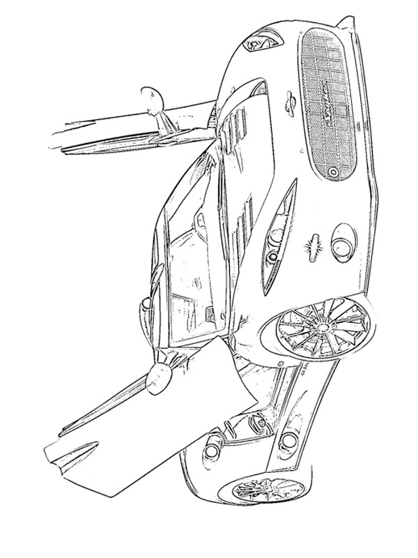 Spyker C8 Aileron ζωγραφική Spyker C8 Aileron ζωγραφική