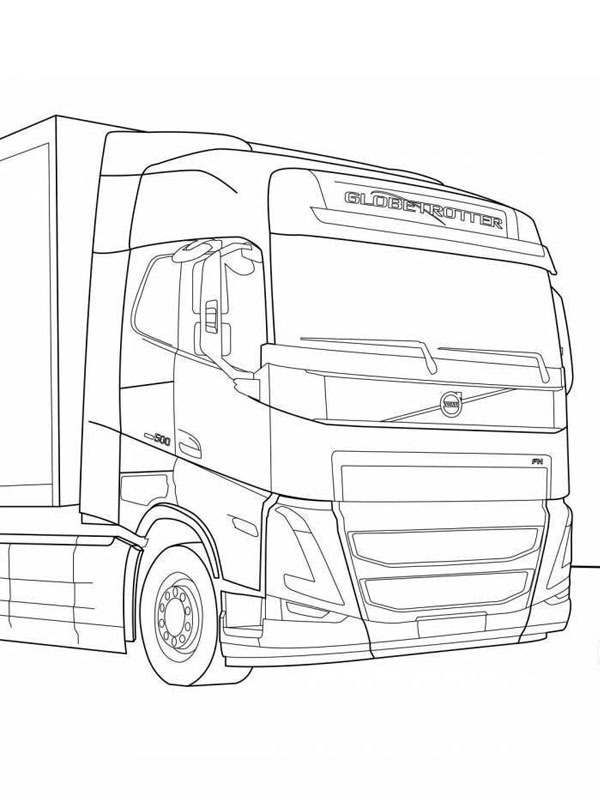 Volvo Globetrotter ζωγραφική Volvo Globetrotter ζωγραφική