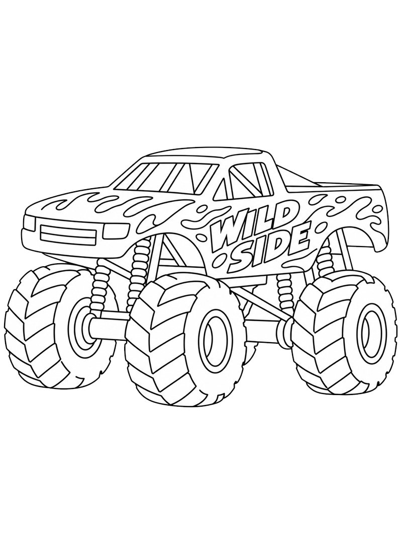 Monster Truck Wild Side ζωγραφική Monster Truck Wild Side ζωγραφική