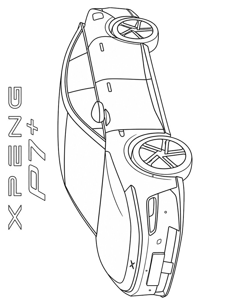 Xpeng p7+ ζωγραφική Xpeng p7+ ζωγραφική